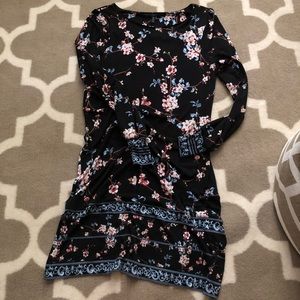 Long sleeve floral dress